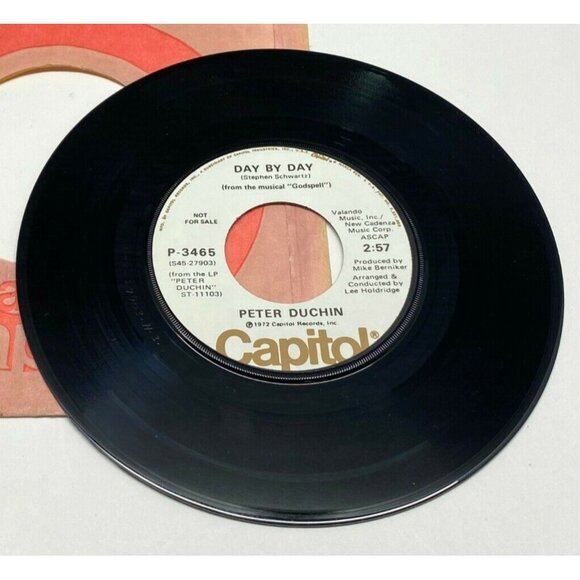 Peter Duchin Brandy / Day By Day (Godspell) 45 Vinyl 70s Jazz Rock Capitol Promo - Picture 6 of 6